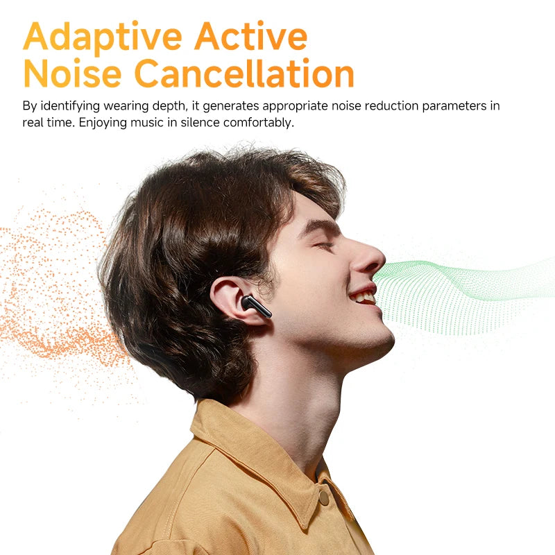 Brought to you by Noellie and AilyBuds Pro+ ANC Wireless Earphone Hi-Res Audio with LDAC Bluetooth 5.3 Earbuds 6 Mic AI HD Call Multipoint Connection