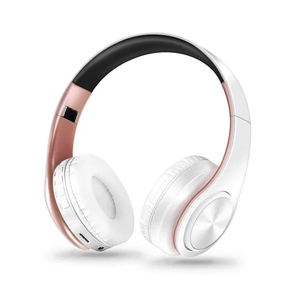 HiFi Stereo Bluetooth Headphones – FM Radio, SD Card & Built-In Mic