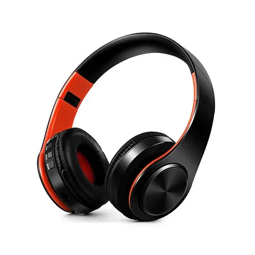 HiFi Stereo Bluetooth Headphones – FM Radio, SD Card & Built-In Mic