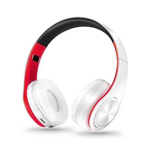 HiFi Stereo Bluetooth Headphones – FM Radio, SD Card & Built-In Mic