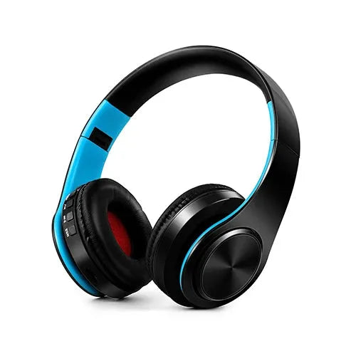 HiFi Stereo Bluetooth Headphones – FM Radio, SD Card & Built-In Mic