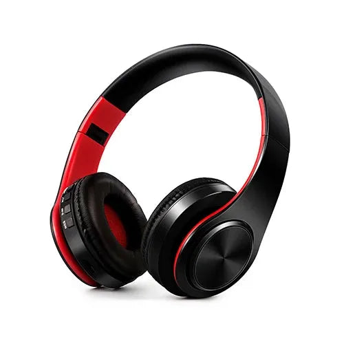 HiFi Stereo Bluetooth Headphones – FM Radio, SD Card & Built-In Mic