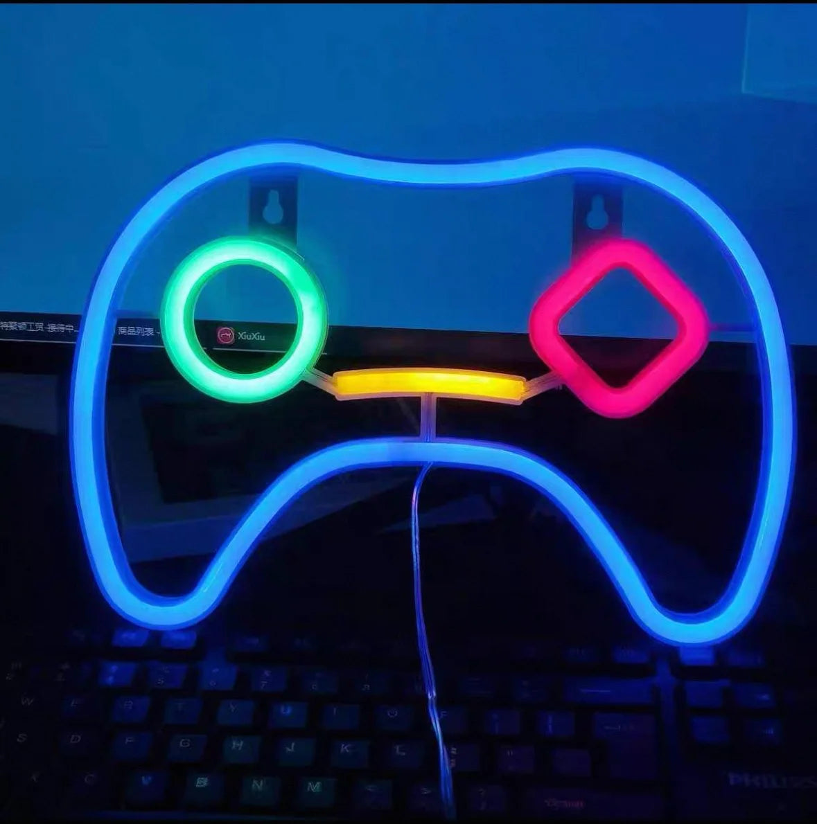 LED Neon Sign - USB & Battery Powered Glow Light for Bedroom, Gaming Room & Home Bar