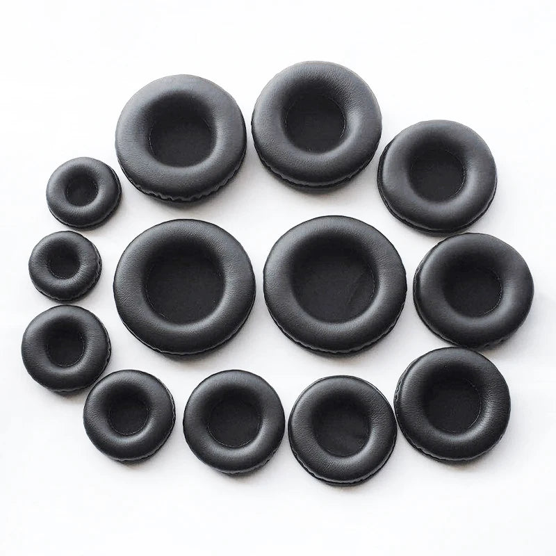 Replacement Headphone Ear Pads – Universal Foam & Leather Cushions (40–110mm)