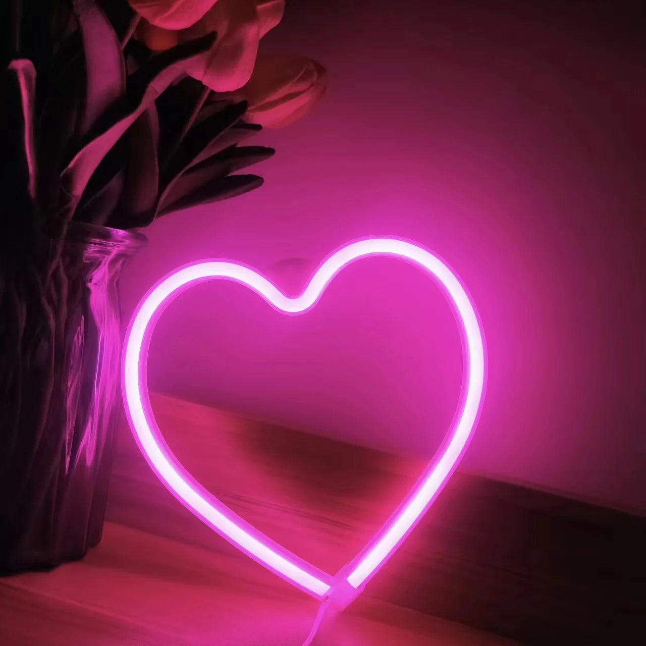 LED Neon Sign - USB & Battery Powered Glow Light for Bedroom, Gaming Room & Home Bar