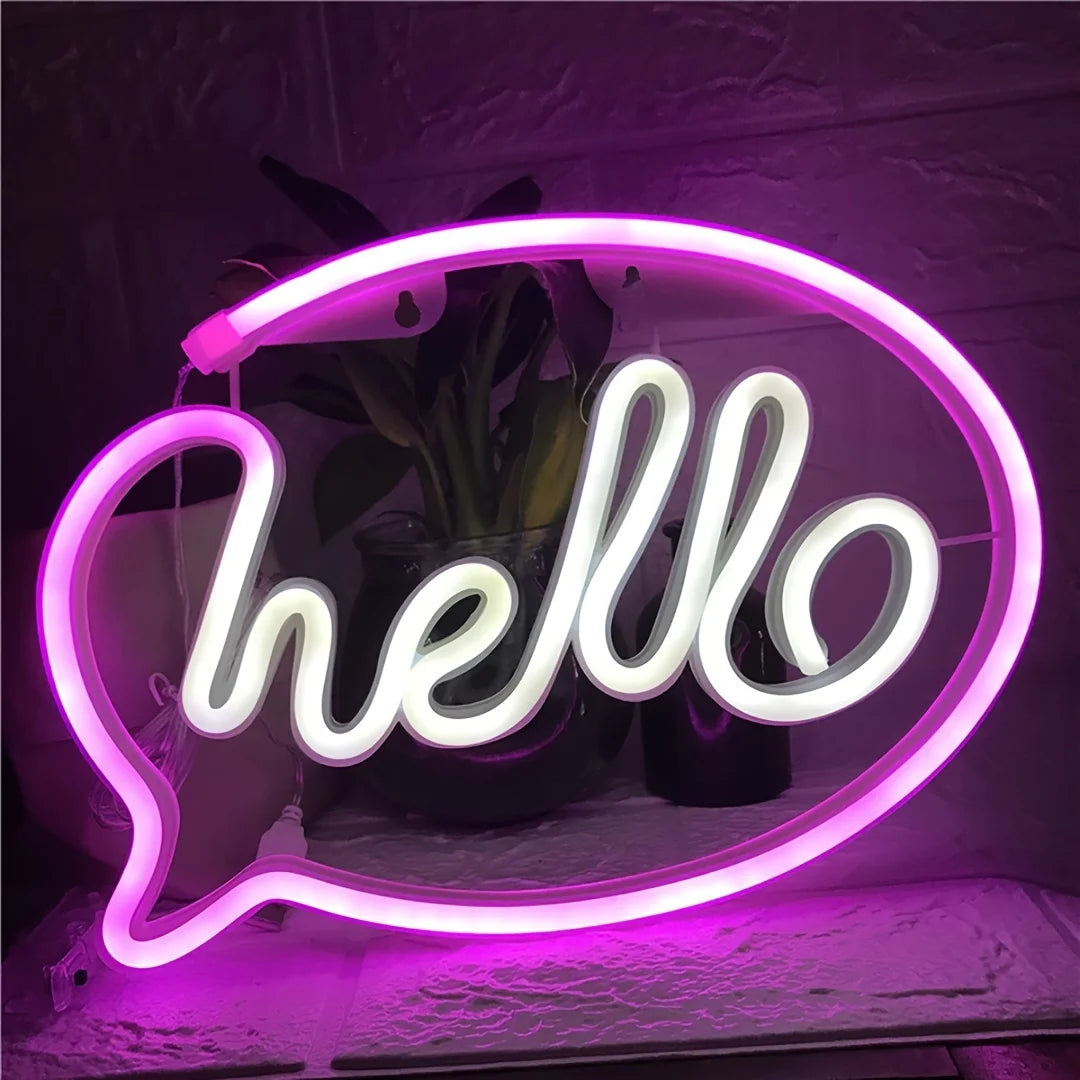 LED Neon Sign - USB & Battery Powered Glow Light for Bedroom, Gaming Room & Home Bar