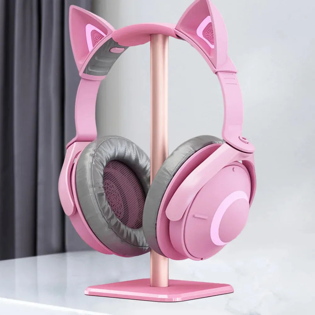 Aluminum Headphone Stand - Space-Saving Vertical Design