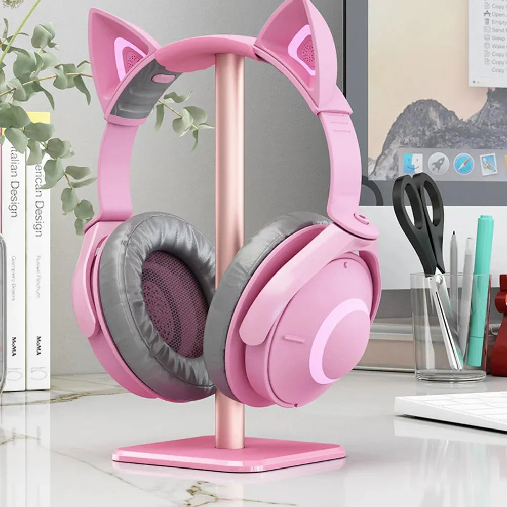 Aluminum Headphone Stand - Space-Saving Vertical Design