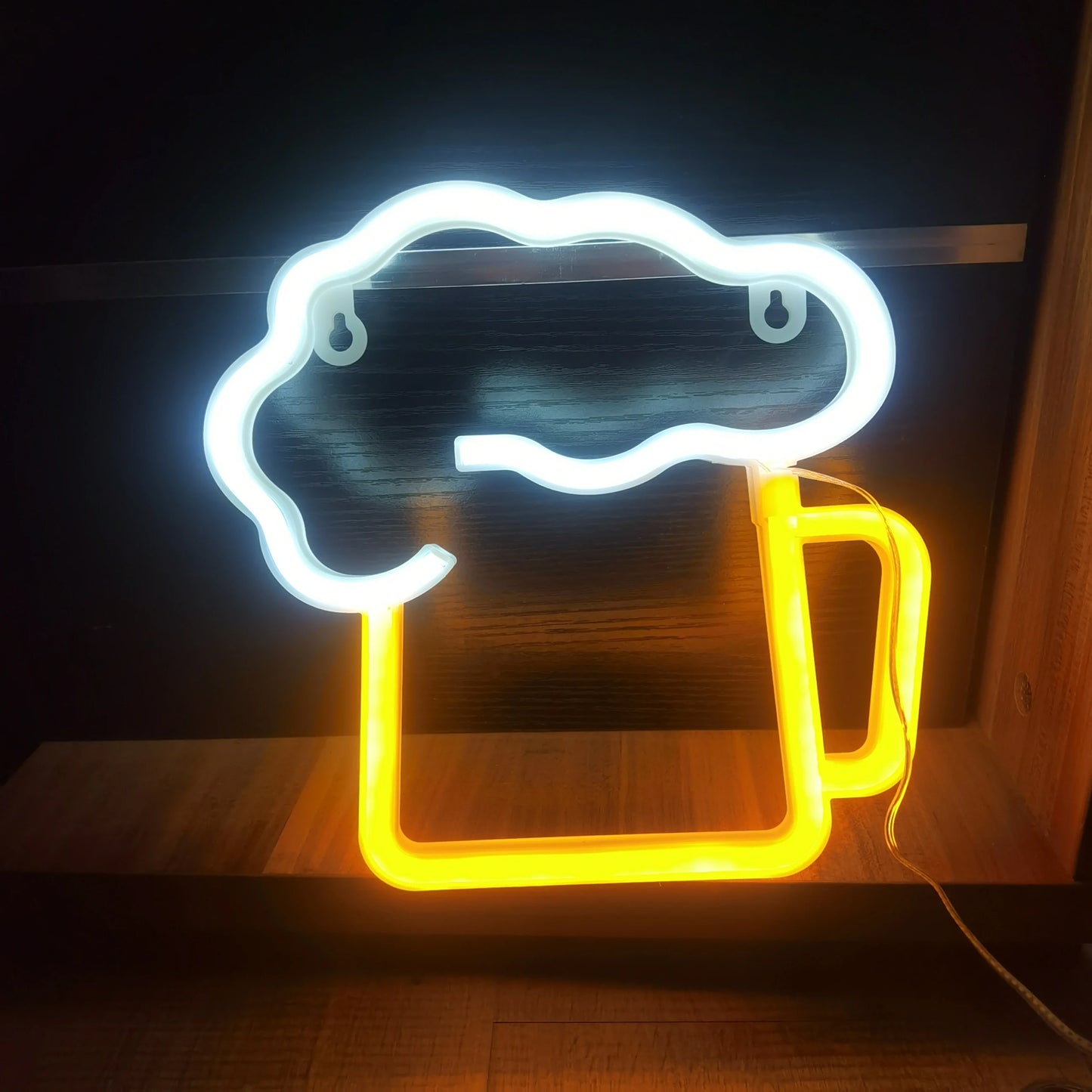 LED Neon Sign - USB & Battery Powered Glow Light for Bedroom, Gaming Room & Home Bar