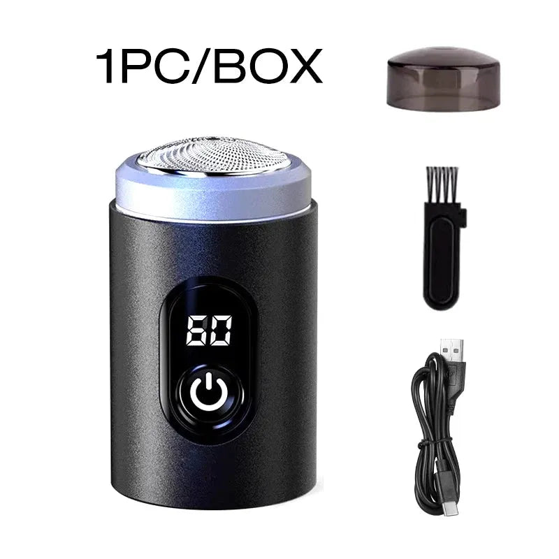 Men's LED Electric Shaver - Easy Clean Rechargeable Razor with Power Display