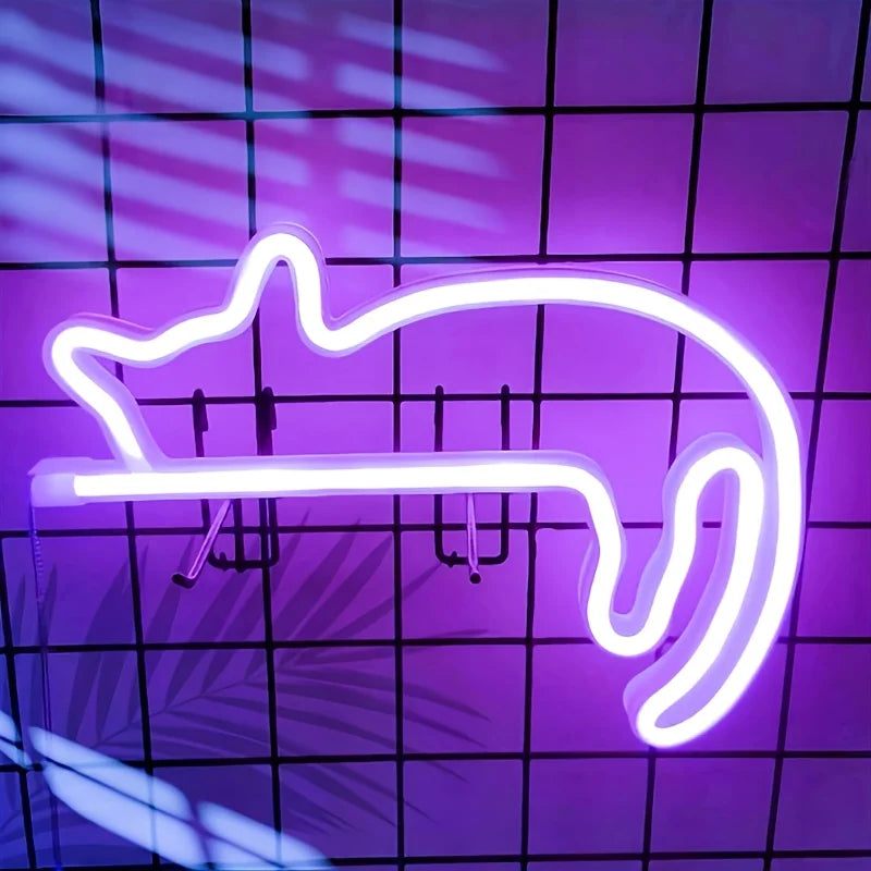 LED Neon Sign - USB & Battery Powered Glow Light for Bedroom, Gaming Room & Home Bar