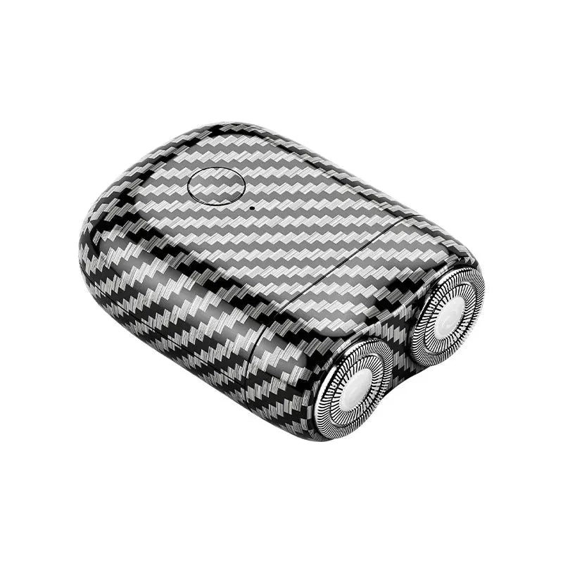 Mini Electric Shaver - IPX7 Waterproof Pocket Razor with Twin Rotary Blades for Men