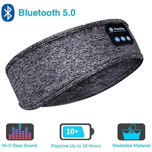 Wireless Bluetooth Sleep Headband - Built-In Music Eye Mask for Sleep, Travel & Sports