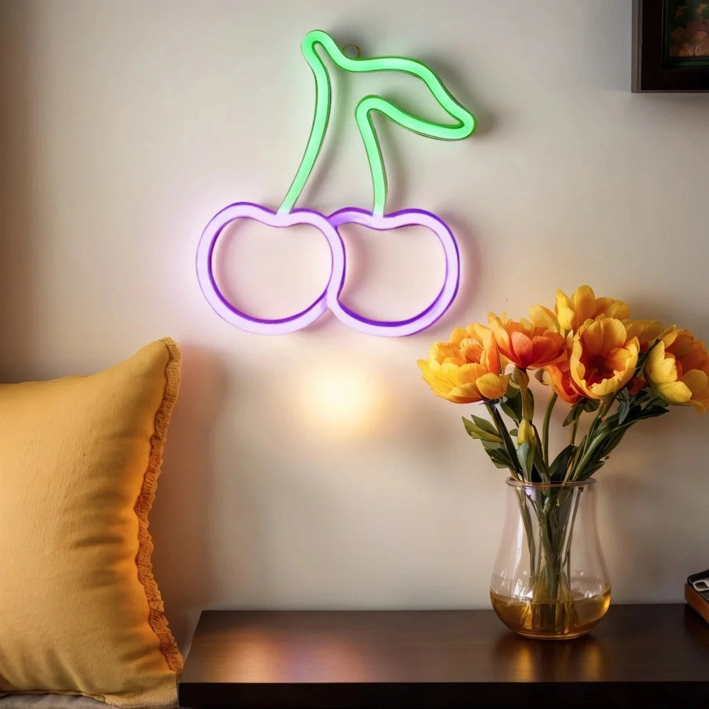 LED Neon Sign - USB & Battery Powered Glow Light for Bedroom, Gaming Room & Home Bar