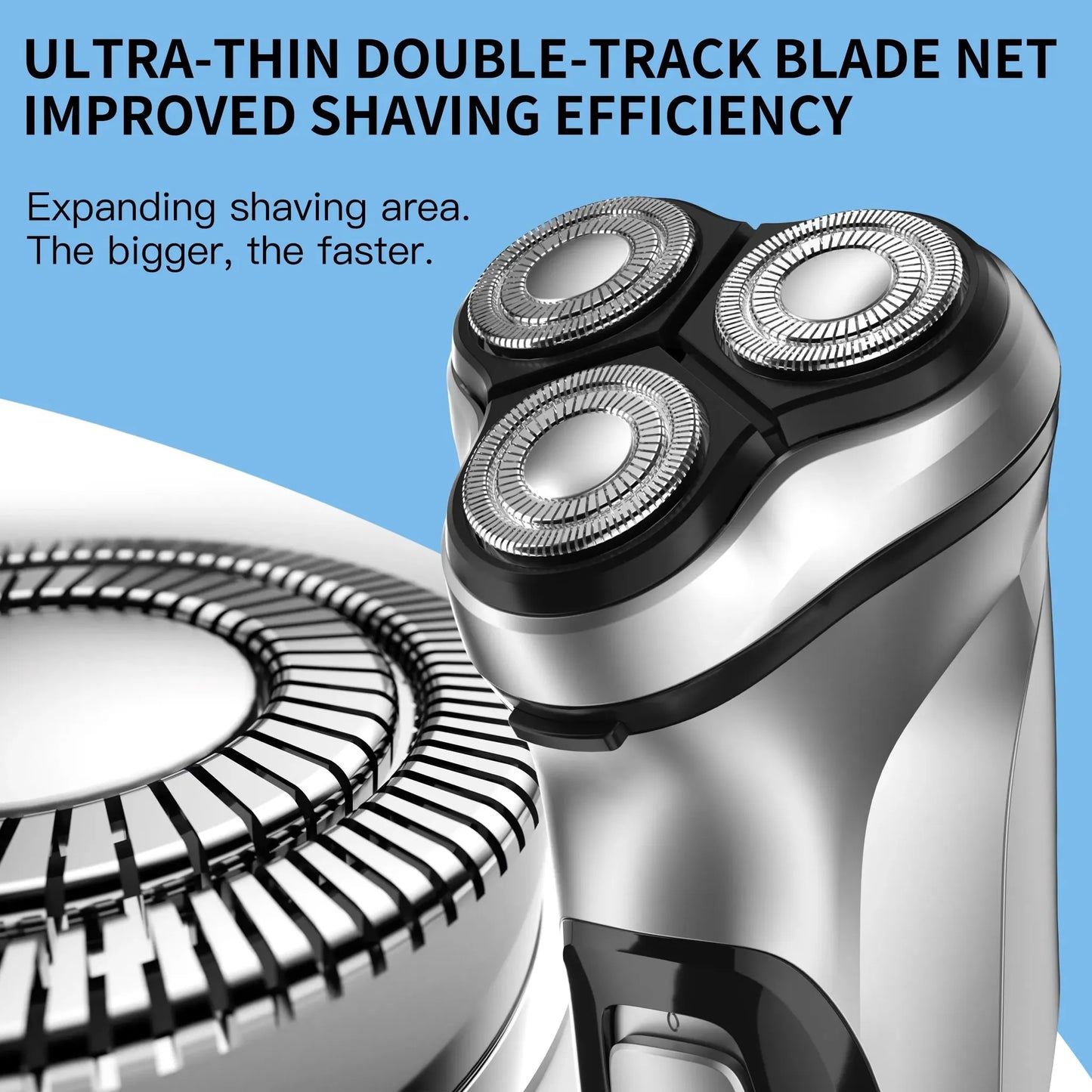 ENCHEN Blackstone 3D Rotary Electric Shaver - Washable Type-C USB Rechargeable Beard Machine