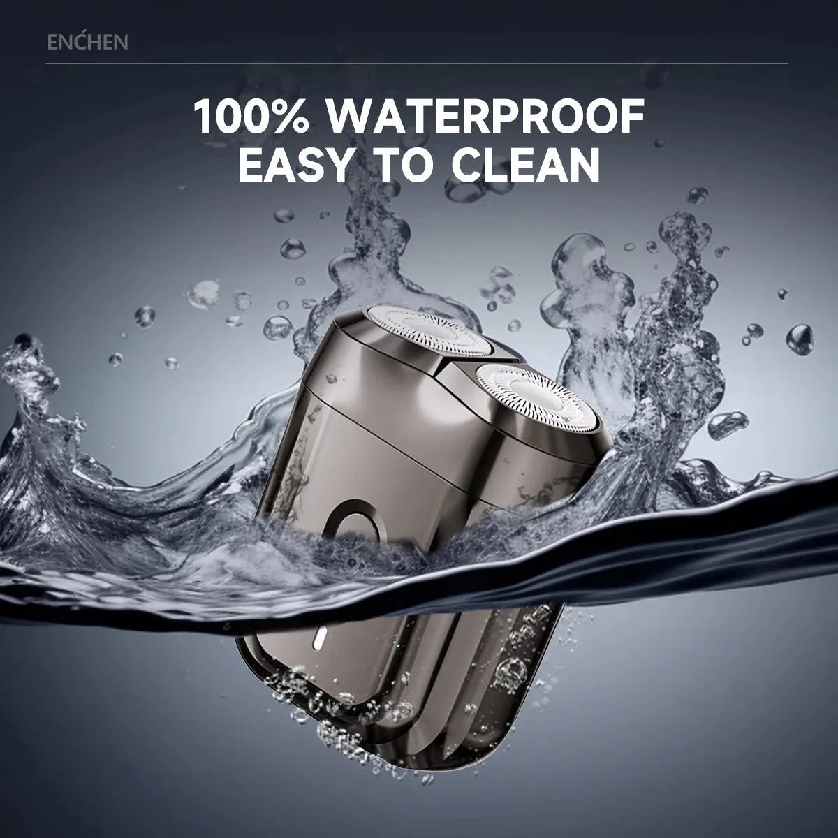 ENCHEN Mini6 Waterproof Electric Shaver - 2-Direction Flex Heads 60-Min Cordless Razor