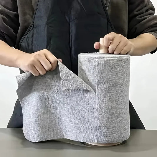 Microfibre Dishcloth Roll – Reusable Double-Sided Kitchen Cleaning Cloths (20 Sheets)