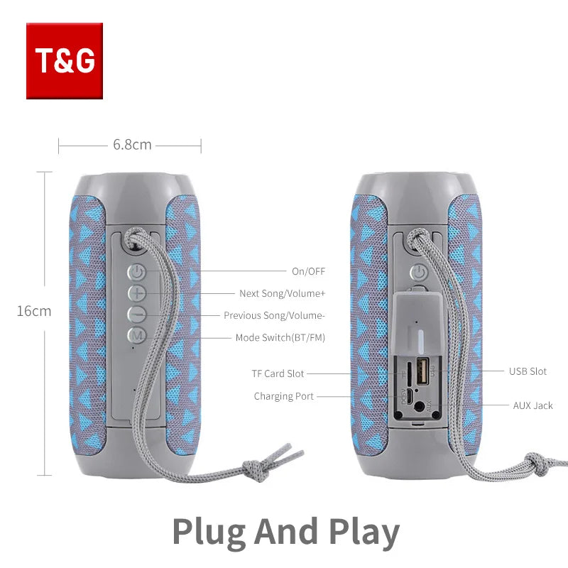 Noellie BoomPro 360 – Waterproof Bluetooth Speaker | 10H Battery | FM Radio | TWS